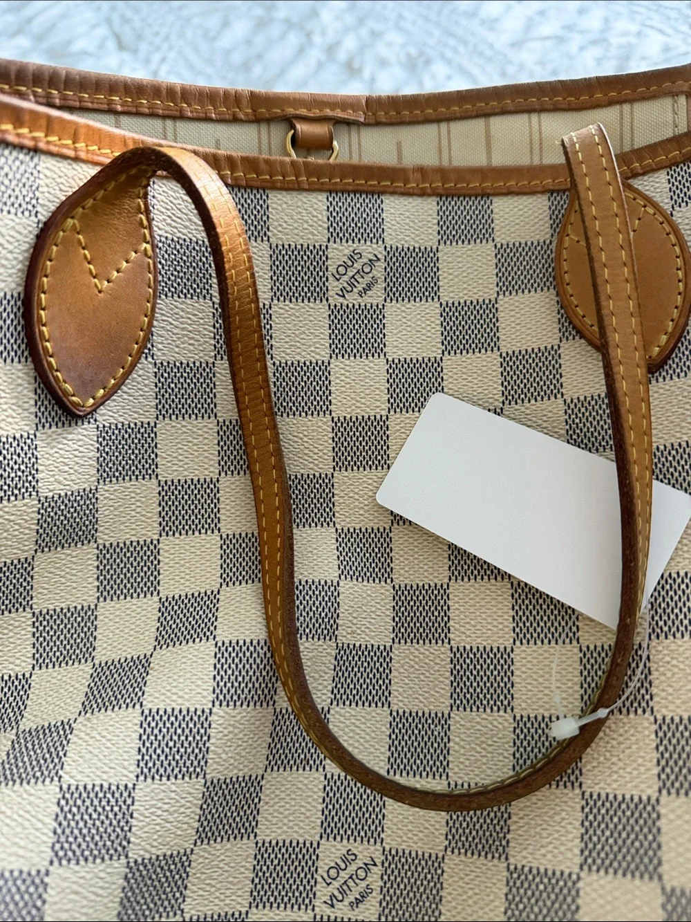 Authentic Louis Vuitton Damier Azur Neverfull PM